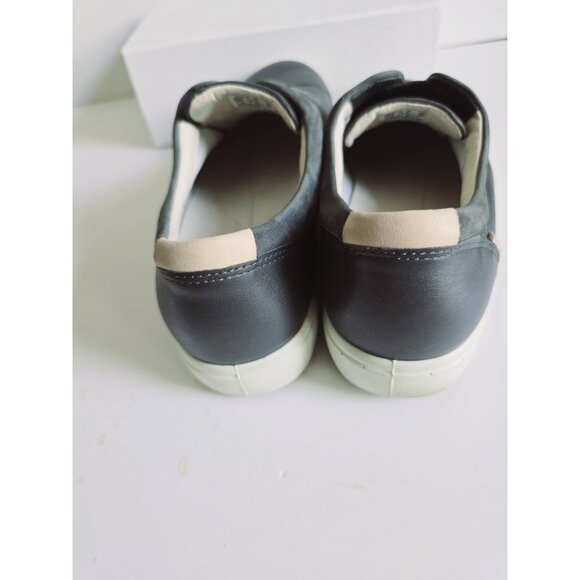 Ecco Soft 7 Slip On 2.0 Gray Leather Loafer Sneaker Shoes Size 9 40 Extra Wide - Picture 8 of 11